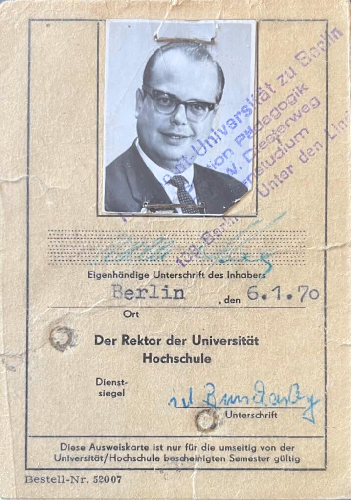Humboldt-Universität Berlin - Sektion Pädagogik - Studentenausweis