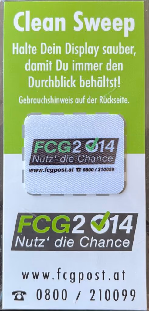 GPF-FCG - Clean Sweep - Halte dein Display sauber, damit du immer den Durchblick behältst
