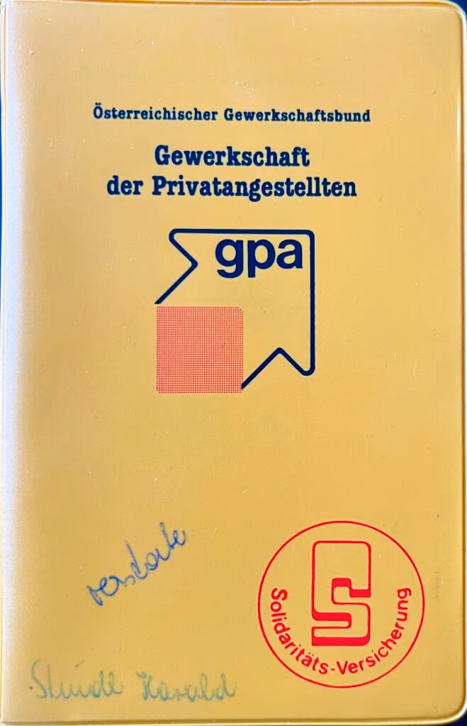 GPA - Mitgliedsbuch