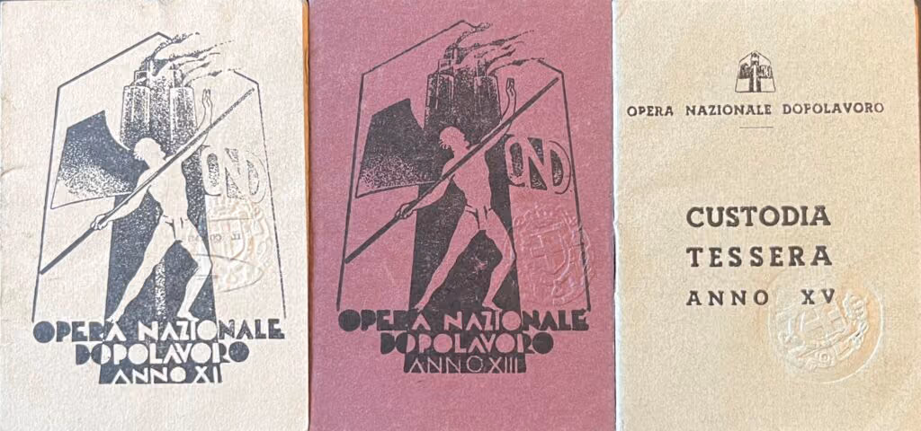Opera Nazionale Dopolavoro - Mitgliedsbuch