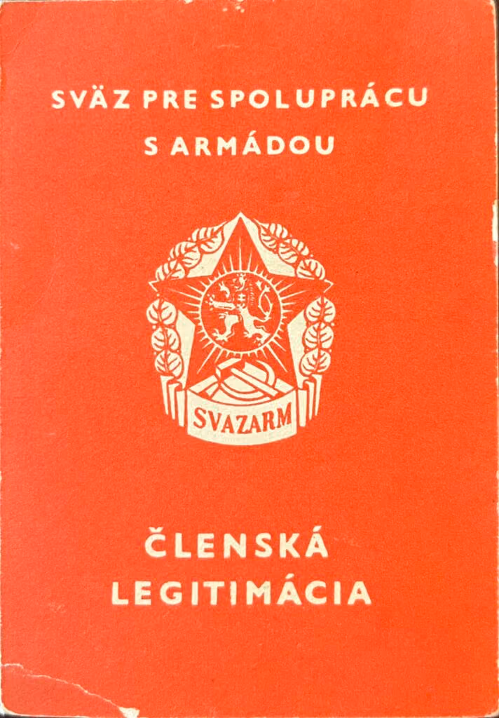 SVAZARM - Mitgliedsbuch