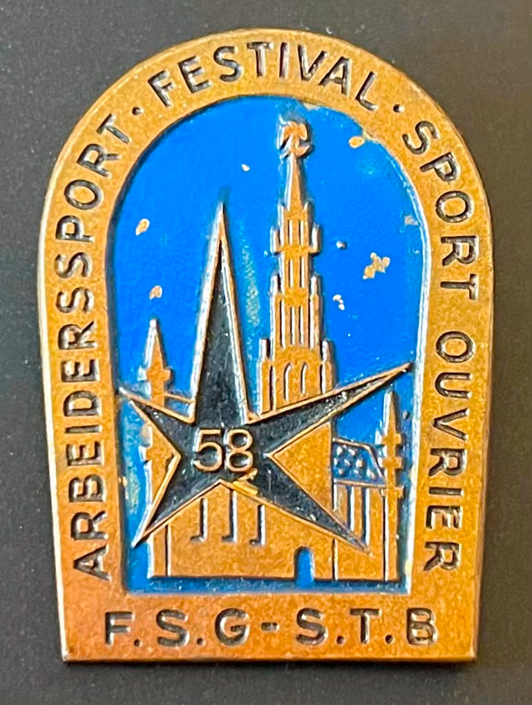 F.S.G-S.T.B - Sozialistische Arbeitergymnastikföderation-Sozialistischer Turn- und Sportbund Belgiens - Arbeitersportfestival 1958