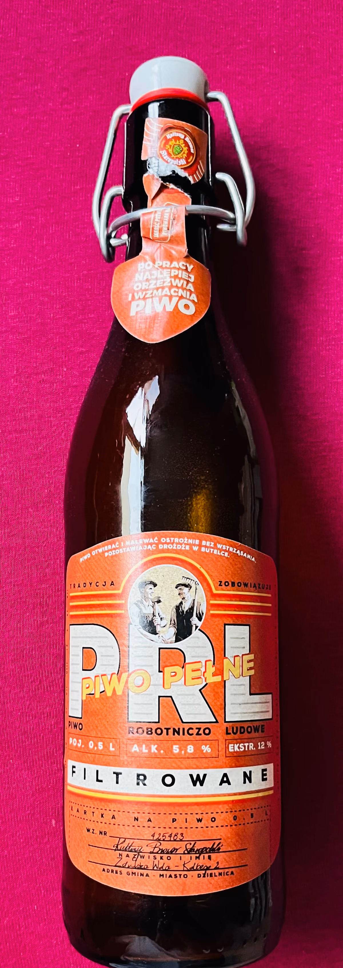 PRL (Volksrepublik Polen) Vollbier - PRL - Arbeiter-Volks-Bier