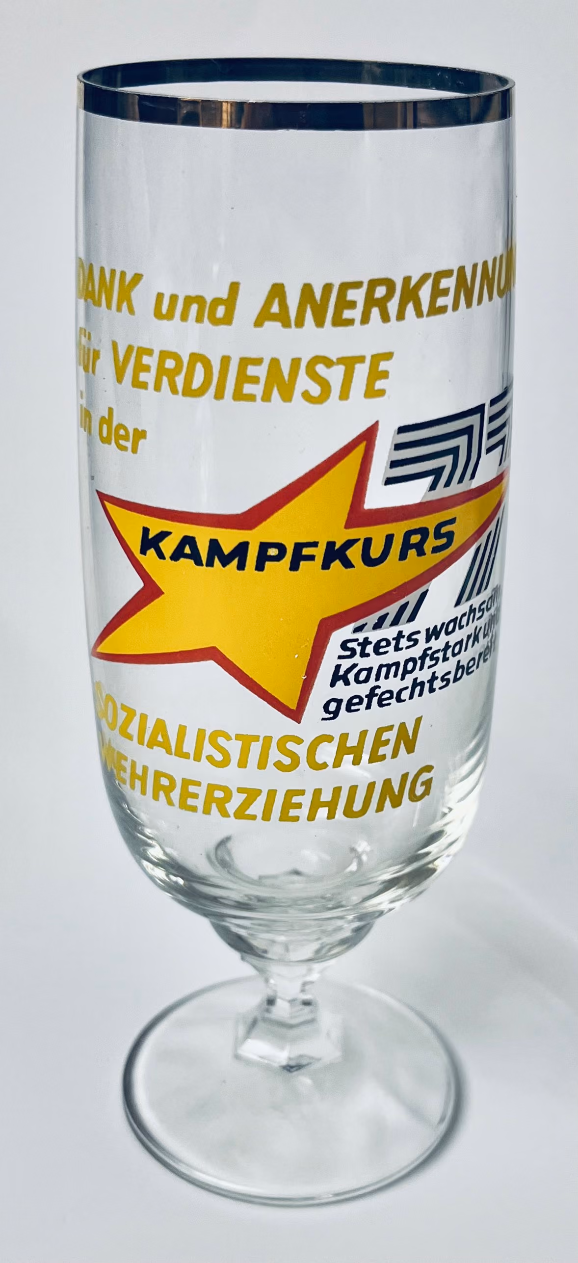 Kampfkurs 77 - Dank und Anerkennung für Verdienste in der sozialistischen Wehrerziehung
