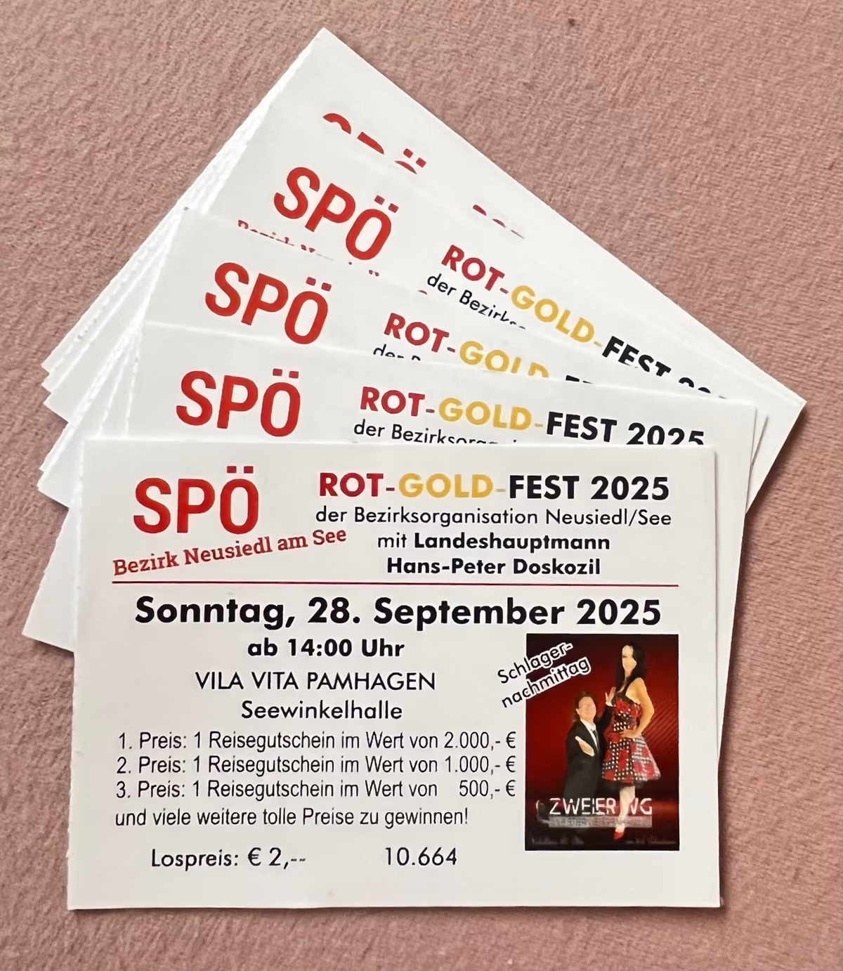 SPÖ Bezirk Neusiedl am See - Rot-Gold-Fest 2025
