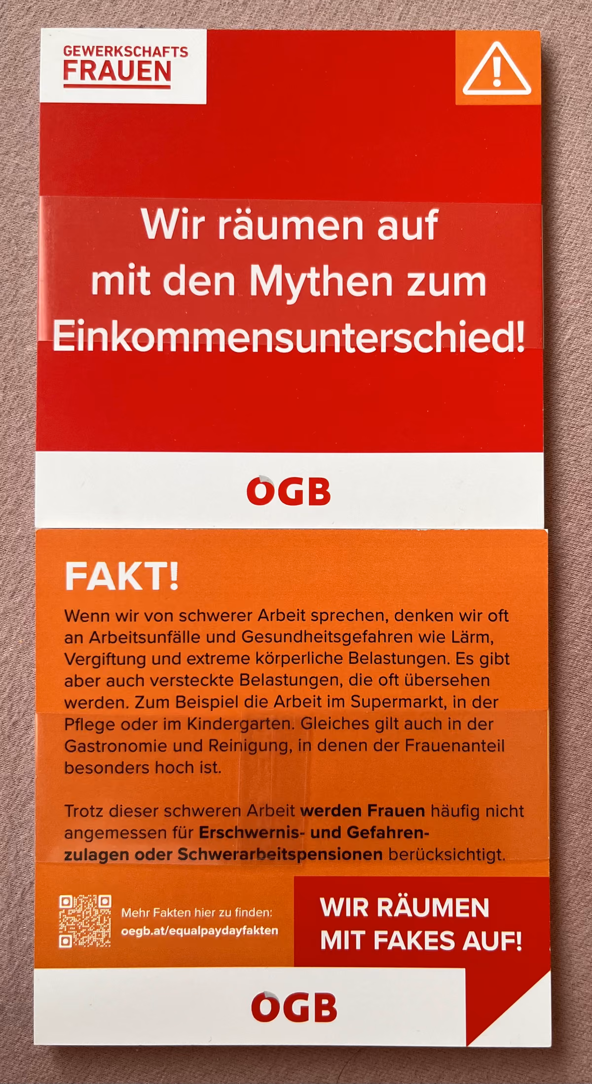 ÖGB-Frauen - Wir räumen mit Fakes auf!