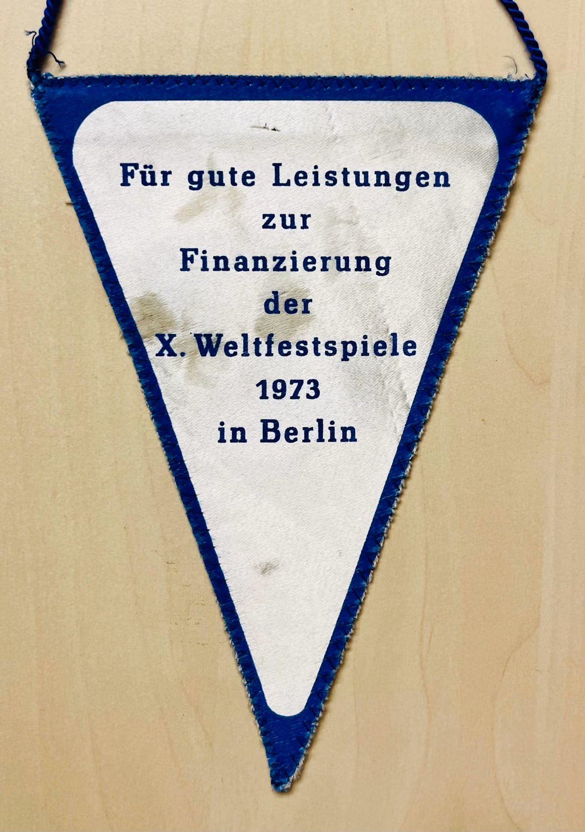 Für gute Leistungen zur Finanzierung der X. Weltfestspiele 1973 in Berlin