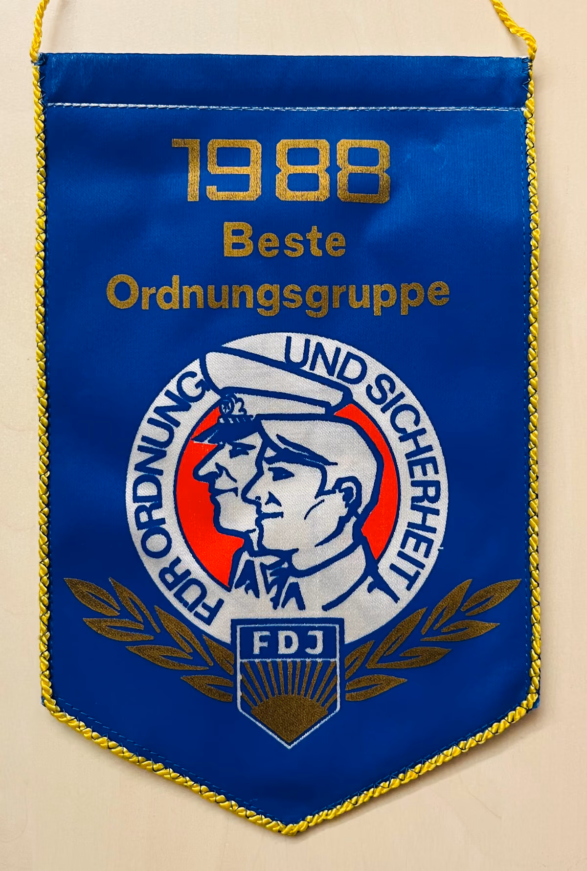 FDJ für Ordnung und Sicherheit - Beste Ordnungsgruppe 1988