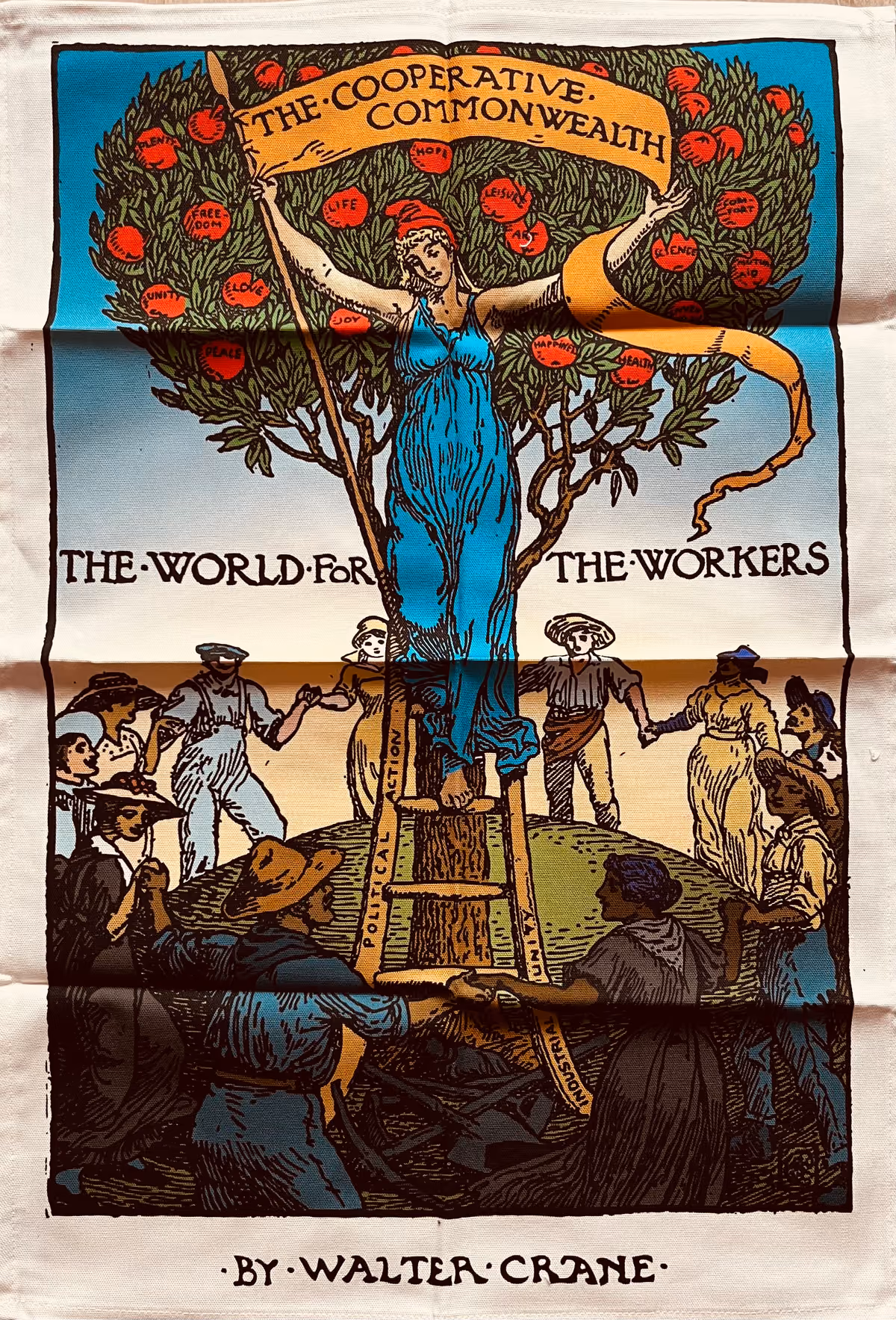 The Cooperative Commonwealth - The World for the Workers by Walter Crane