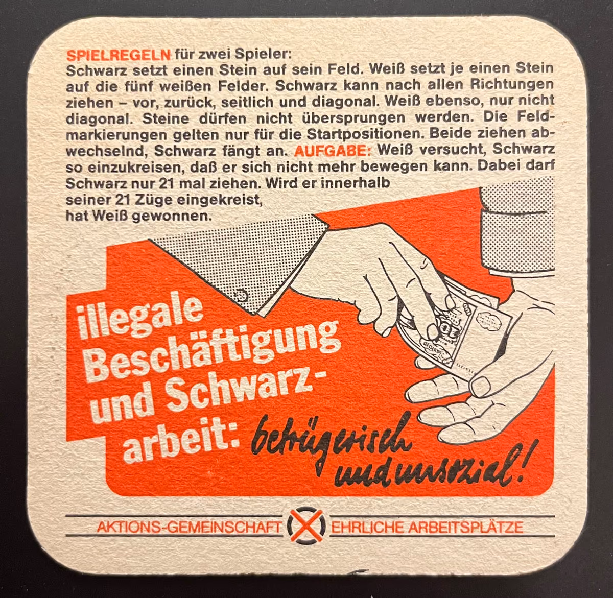 Ehrlich wärt am längsten! Illegale Beschäftigung und Schwarzarbeit: betrügerisch und unsozial