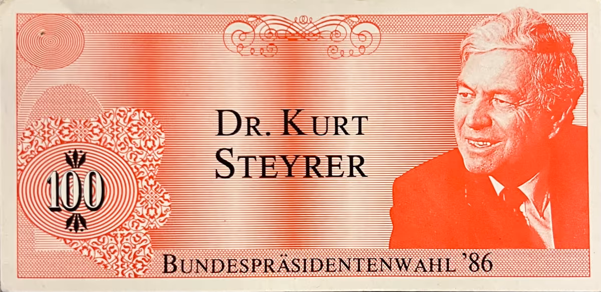 Dr. Kurt Steyrer – Bundespräsidentenwahl ´86