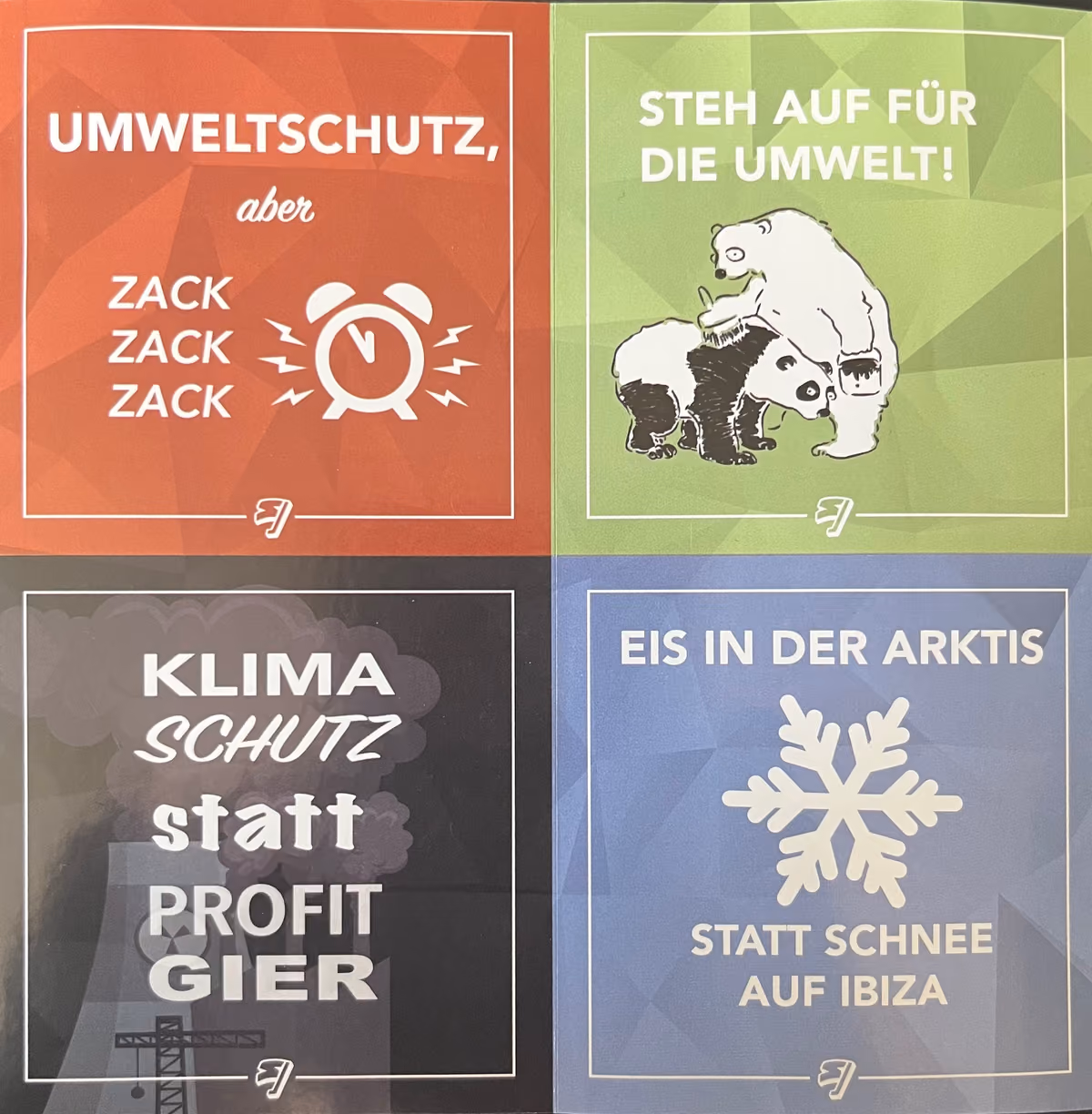 SJÖ - Umweltschutz, aber zack, zack, zack / Steh auf für die Umwelt! / Klimaschutz statt Profitgier / Eis in der Arktis statt Schnee auf Ibiza