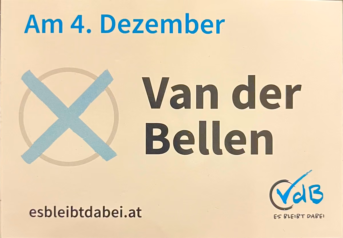 Van der Bellen am 4.Dezember