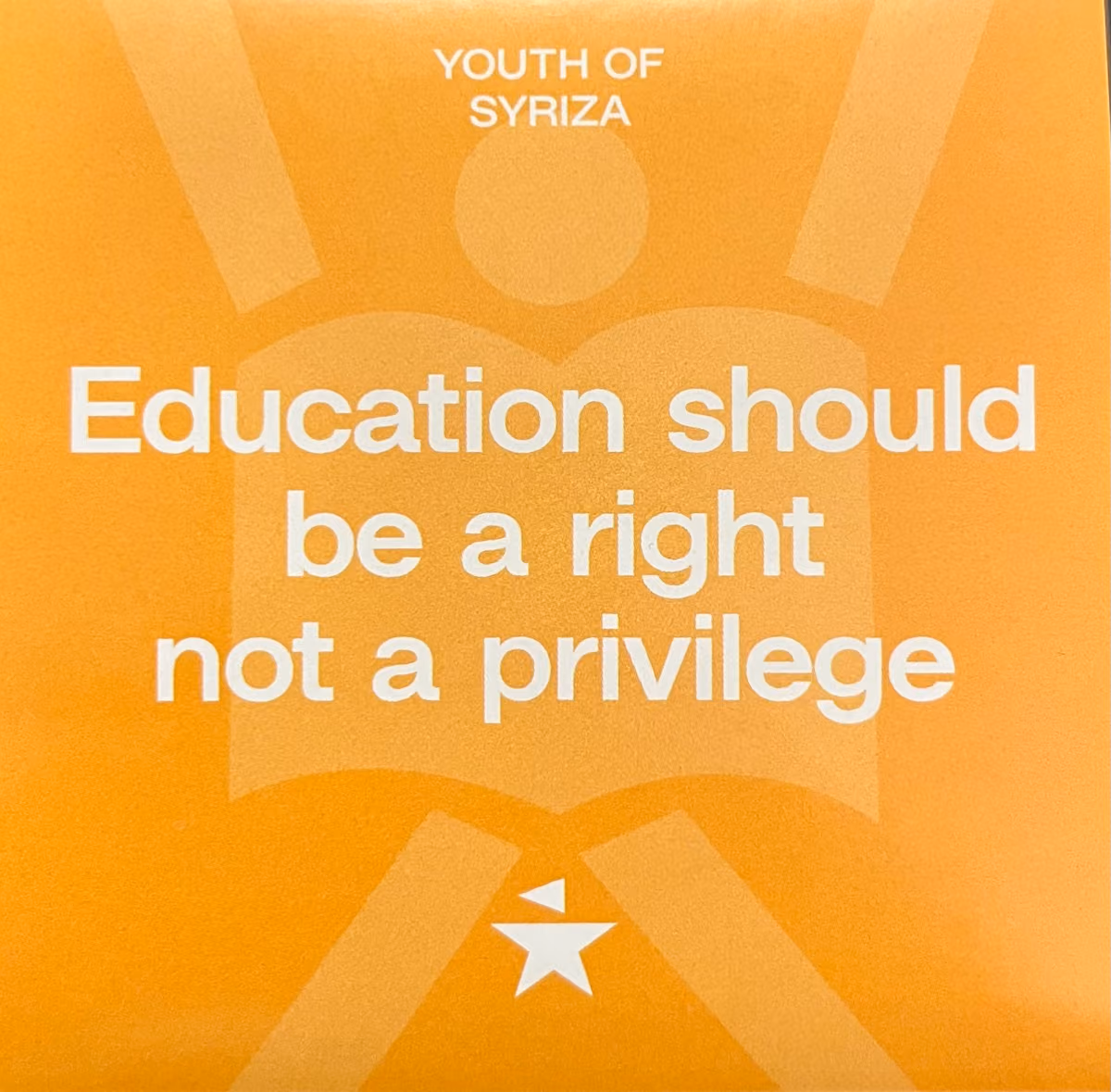 Youth of Syriza - Education should be a right not a privilege