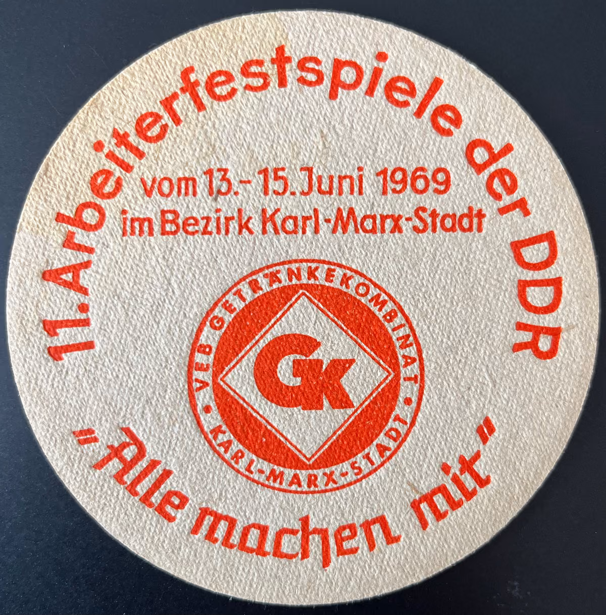 11. Arbeiterfestspiele der DDR vom 13.-15.Juni 1969 im Bezirk Karl-Marx-Stadt - "Alle machen mit"