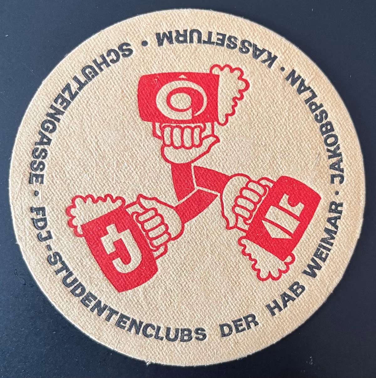 FDJ-Studentenclubs der HAB Weimar - Jakobsplan - Kasseturm - Schützengasse