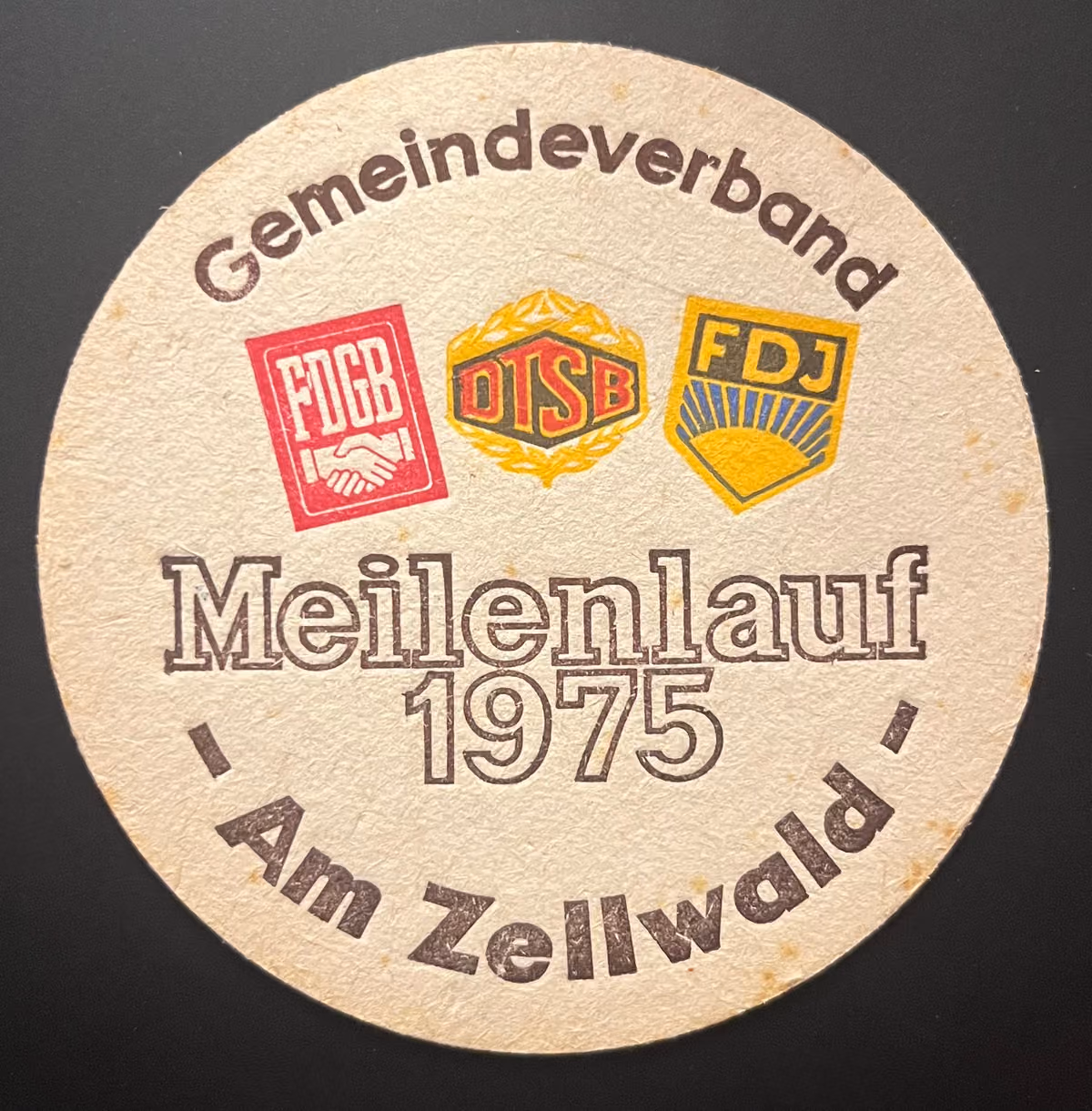 FDGB / DTSB / FDJ - Gemeindeverband am Zellwald - Meilenlauf 1975