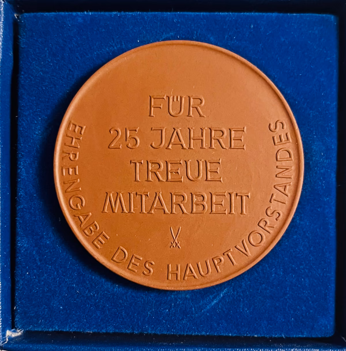 CDU - Für 25 Jahre treue Mitarbeit - Ehrengabe des Hauptvorstandes