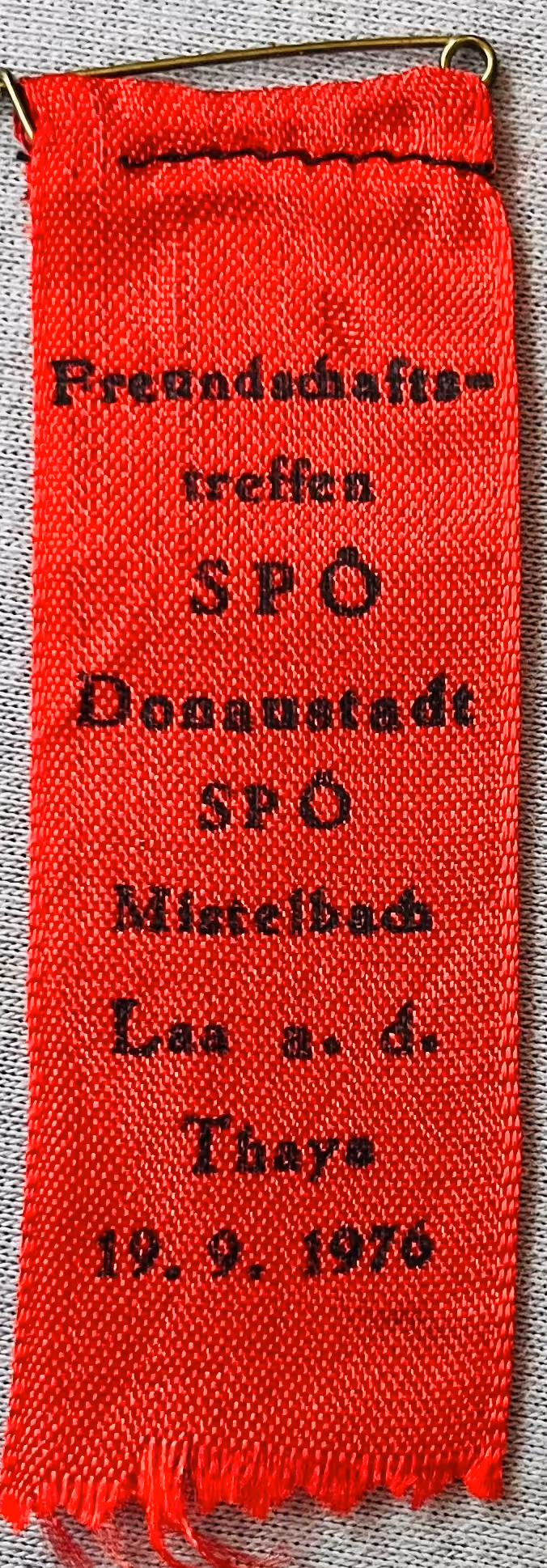 Freundschaftstreffen SPÖ-Donaustadt - SPÖ-Mistelbach - Laa a.d. Thaya - 19.9.1976