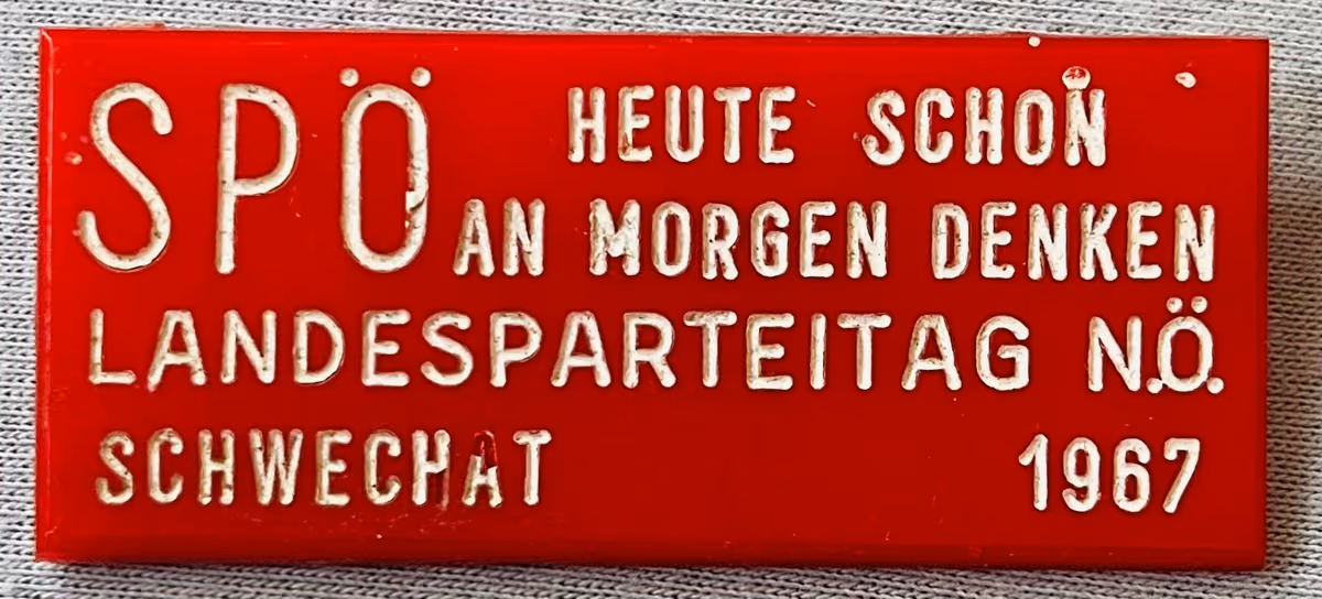 SPÖ Landesparteitag NÖ - Schwechat 1967