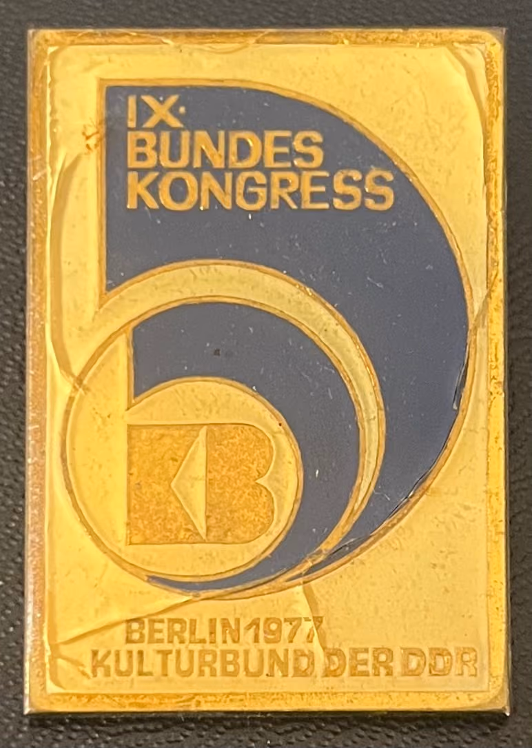 KB - Kulturbund der DDR - IX. Bundeskongress, Berlin 1977