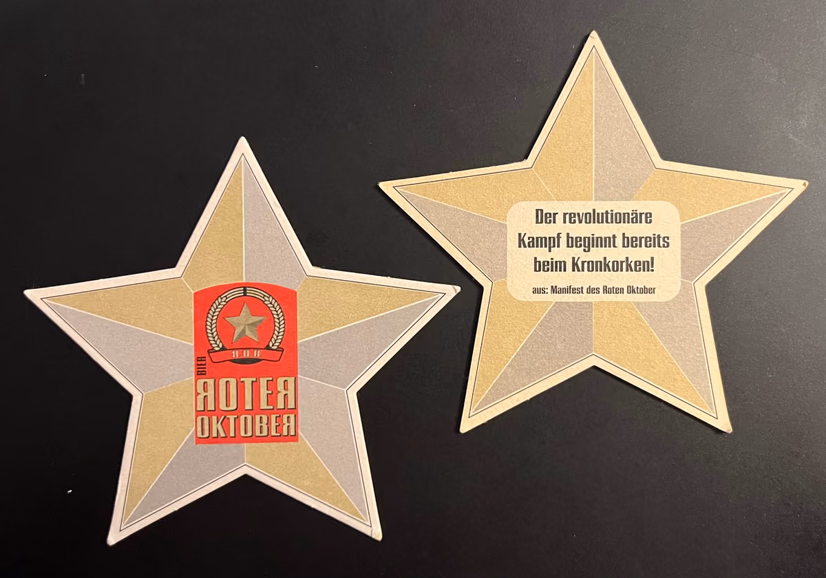 Roter Oktober Bier - Der revolutionäre Kampf beginnt bereits beim Kronkorken!