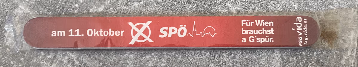 FSG-Vida - Am 11.Oktober SPÖ-Wien - Für Wien brauchst a G´spür.