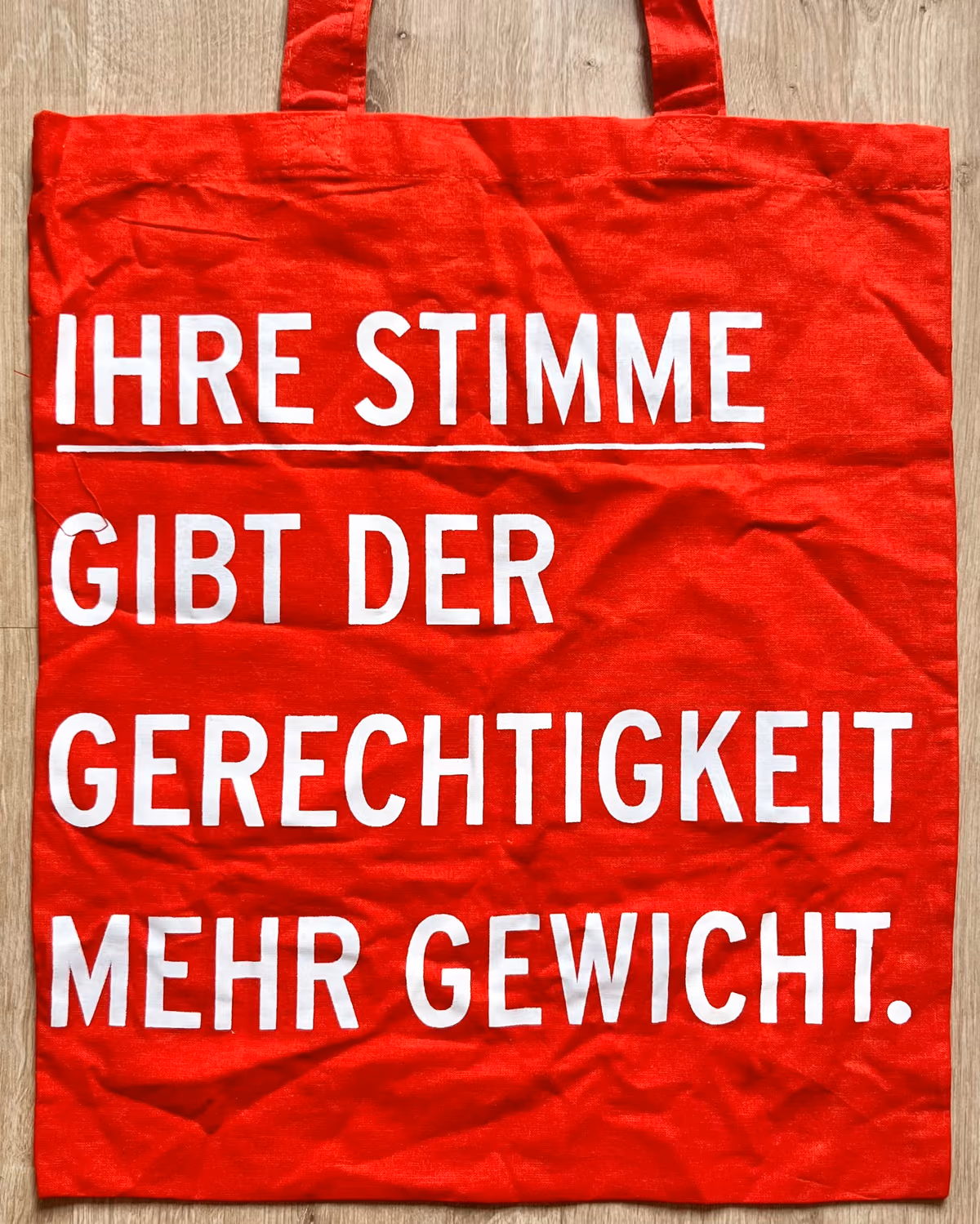 Ihre Stimme gibt der Gerechtigkeit mehr Gewicht.