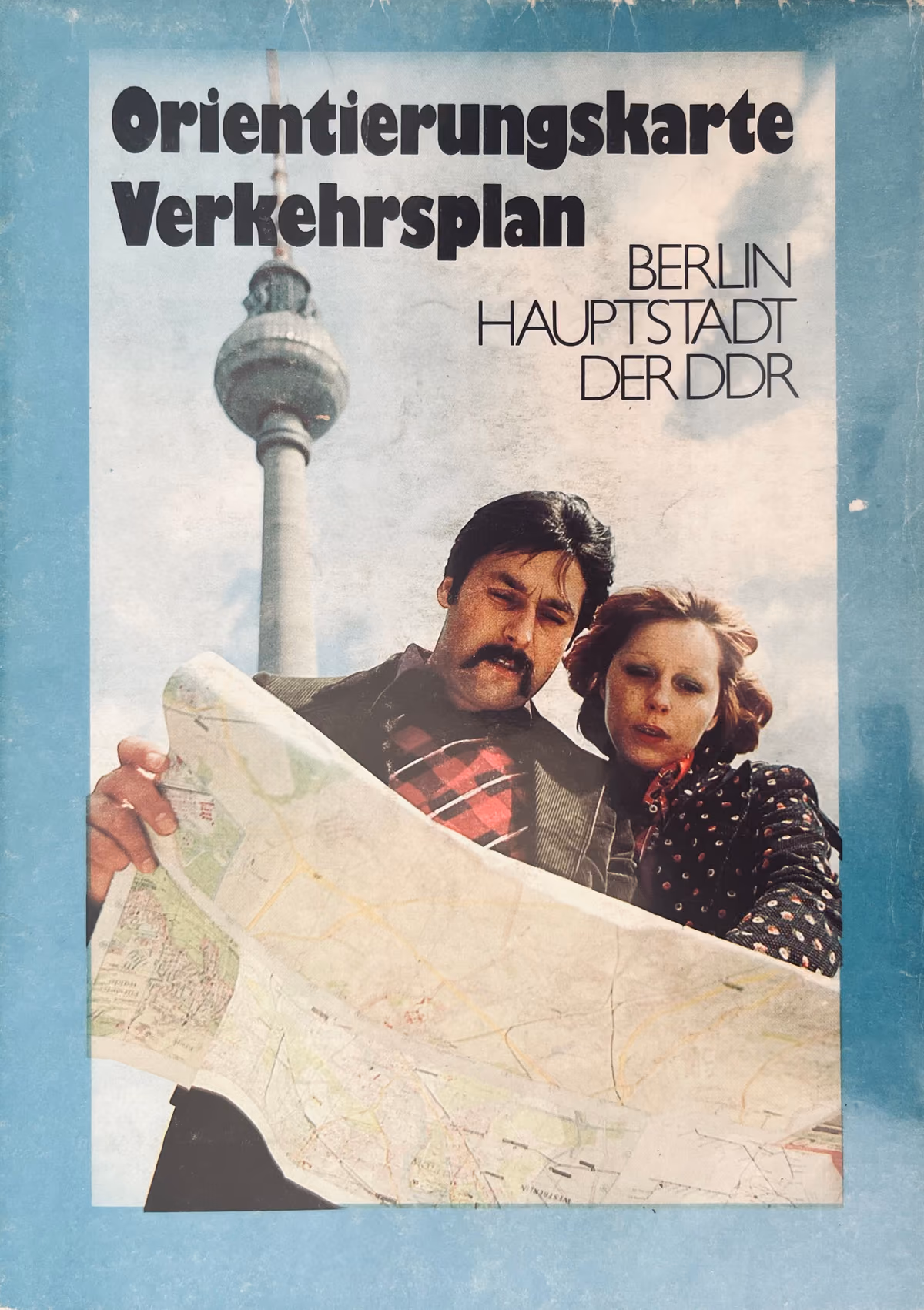 Orientierungskarte Verkehrsplan Berlin Hauptstadt der DDR