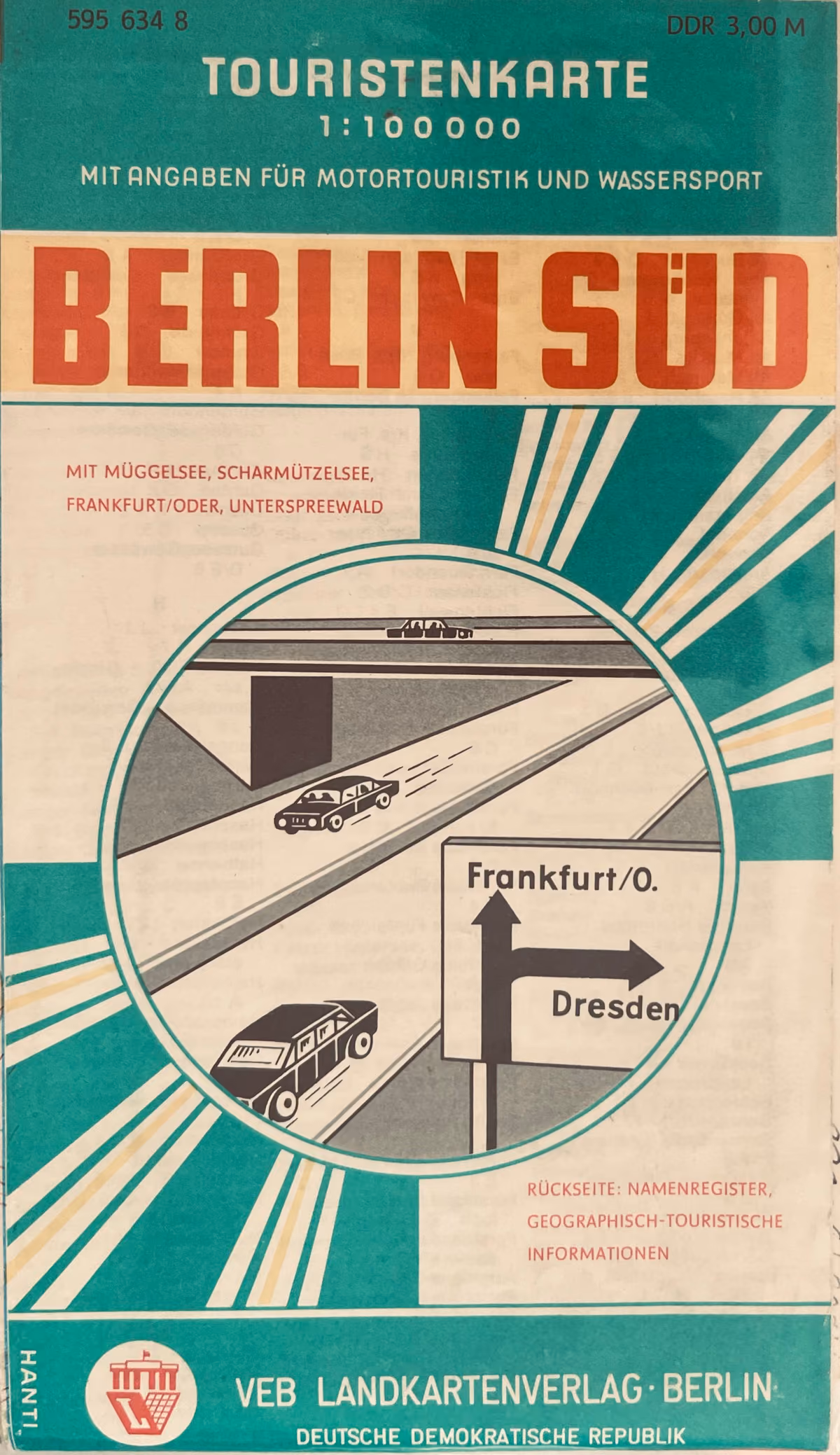 Berlin Süd - Touristenkarte