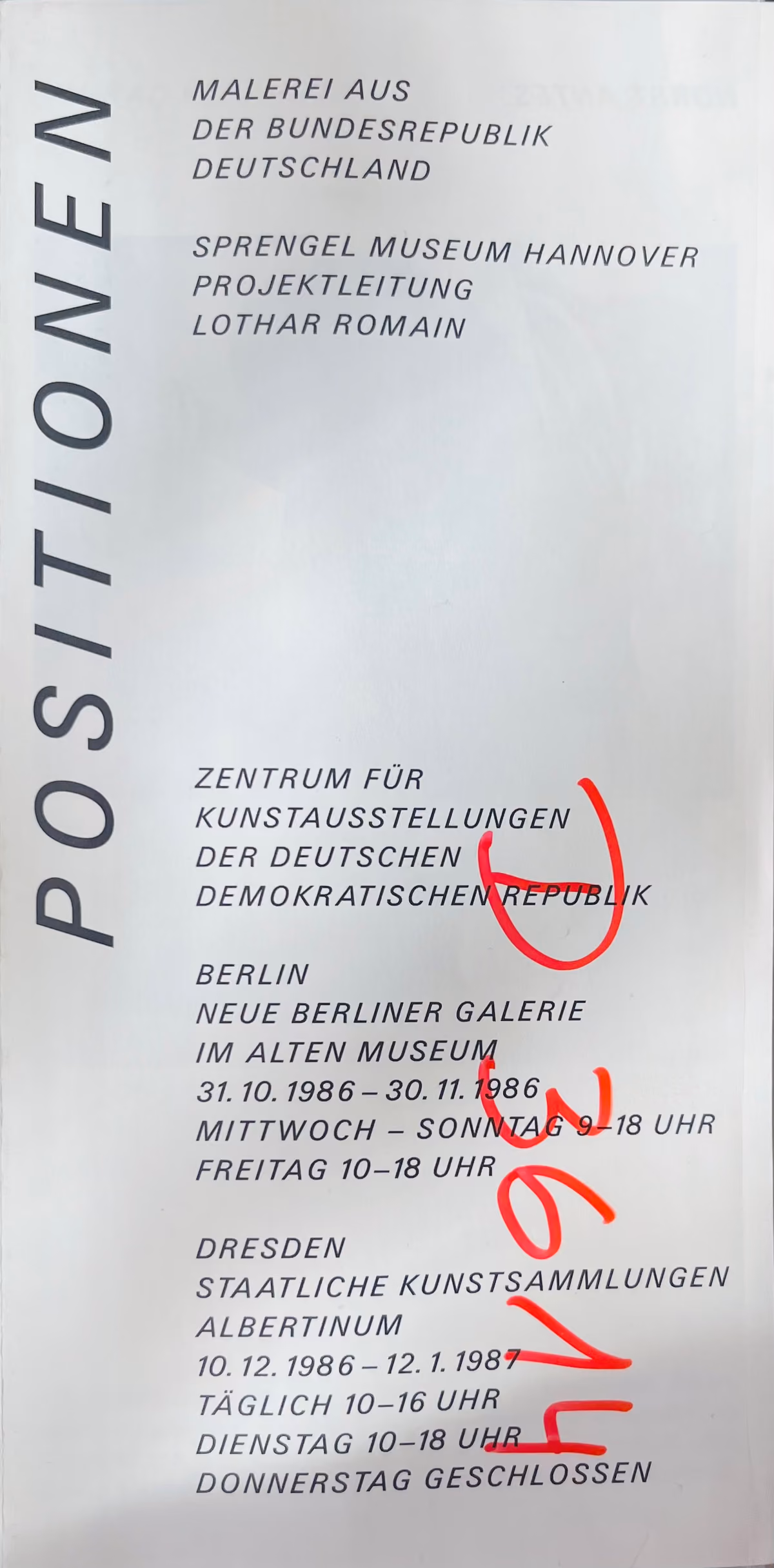 Positionen - Malerei aus der Bundesrepublik Deutschland