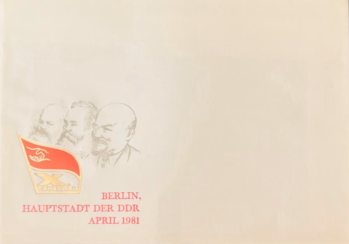 X. Parteitag der SED - Berlin, Hauptstadt der DDR, April 1981