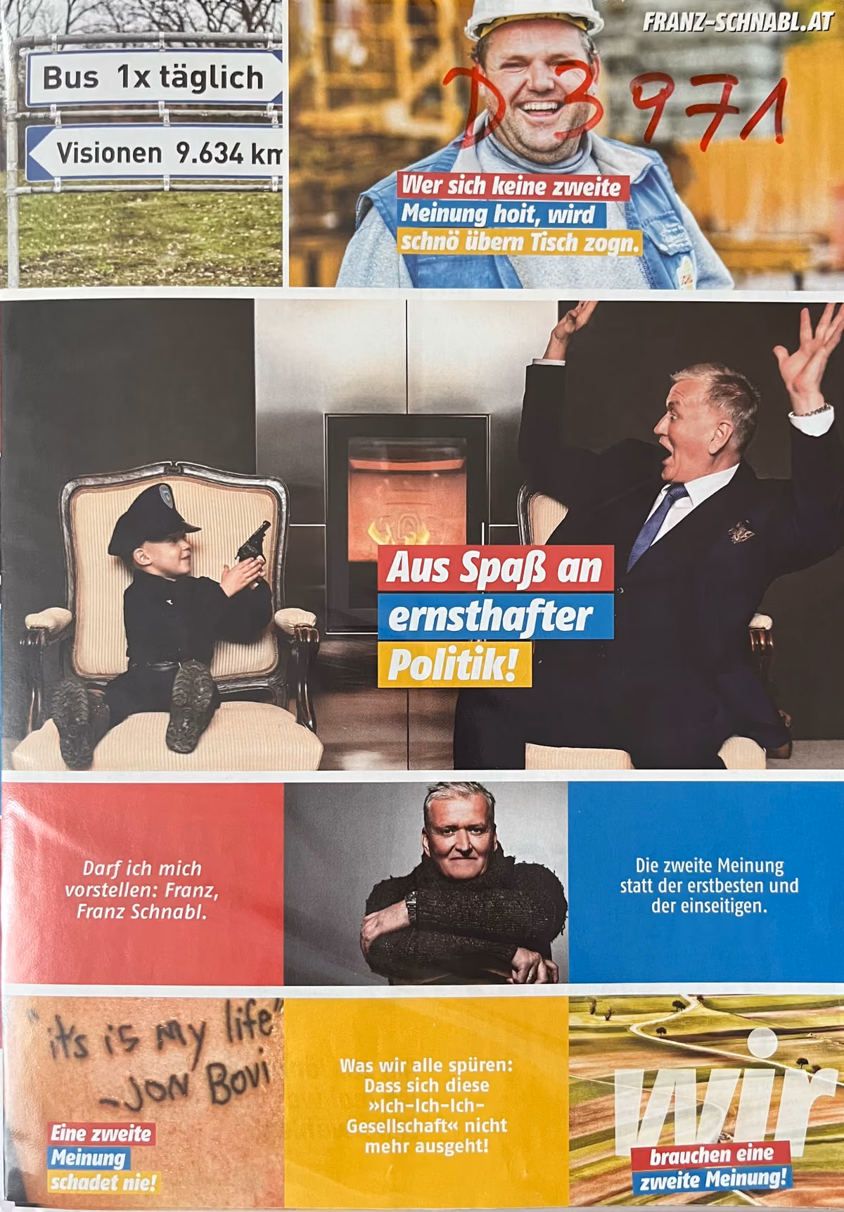 Wer sich keine zweite Meinung hoit, wird schnö übern Tisch zogn. - Aus Spaß an ernsthafter Politik!