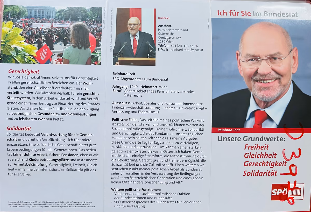 Ich für Sie im Bundesrat - Reinhard Todt