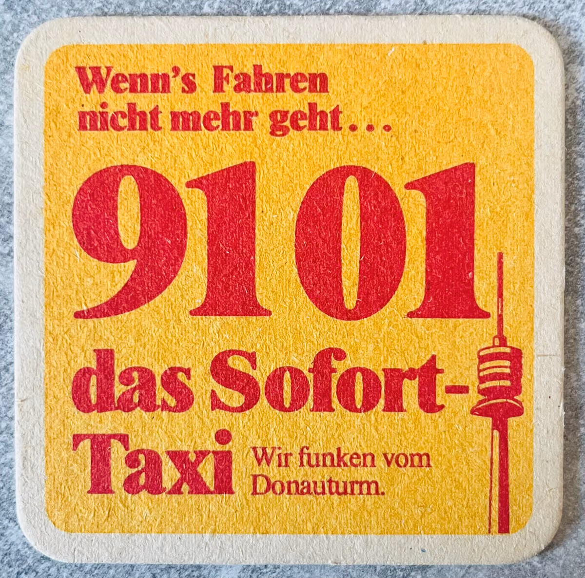 9101 Das Sofort Taxi - Wenn´s fahren nicht mehr geht...