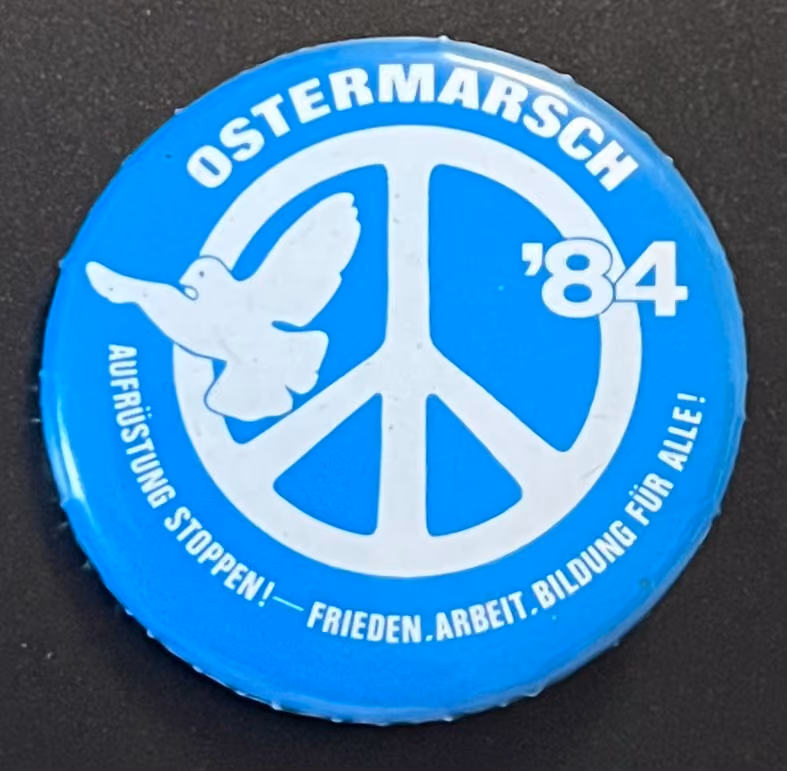 Ostermarsch ´84 - Aufrüstung stoppen! - Frieden. Arbeit. Bildung für alle!