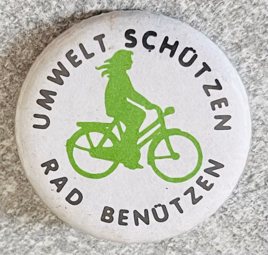 Umwelt schützen Rad benützen