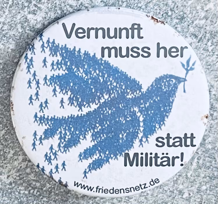 Vernunft muss her statt Militär!