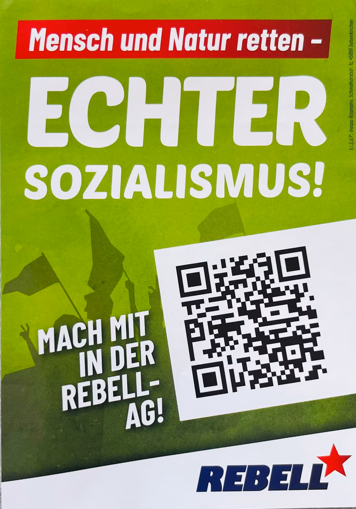 Rebell - Echter Sozialismus? Mensch und Natur retten