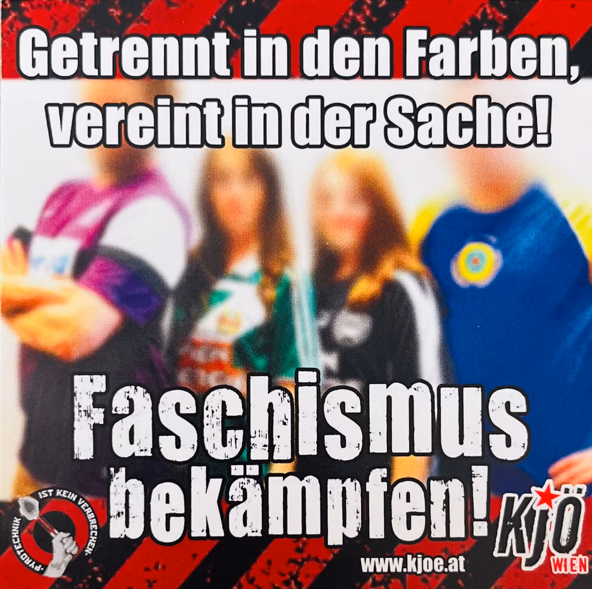 KJÖ-Wien - Faschismus bekämpfen! Getrennt in den Farben vereint in der Sache!
