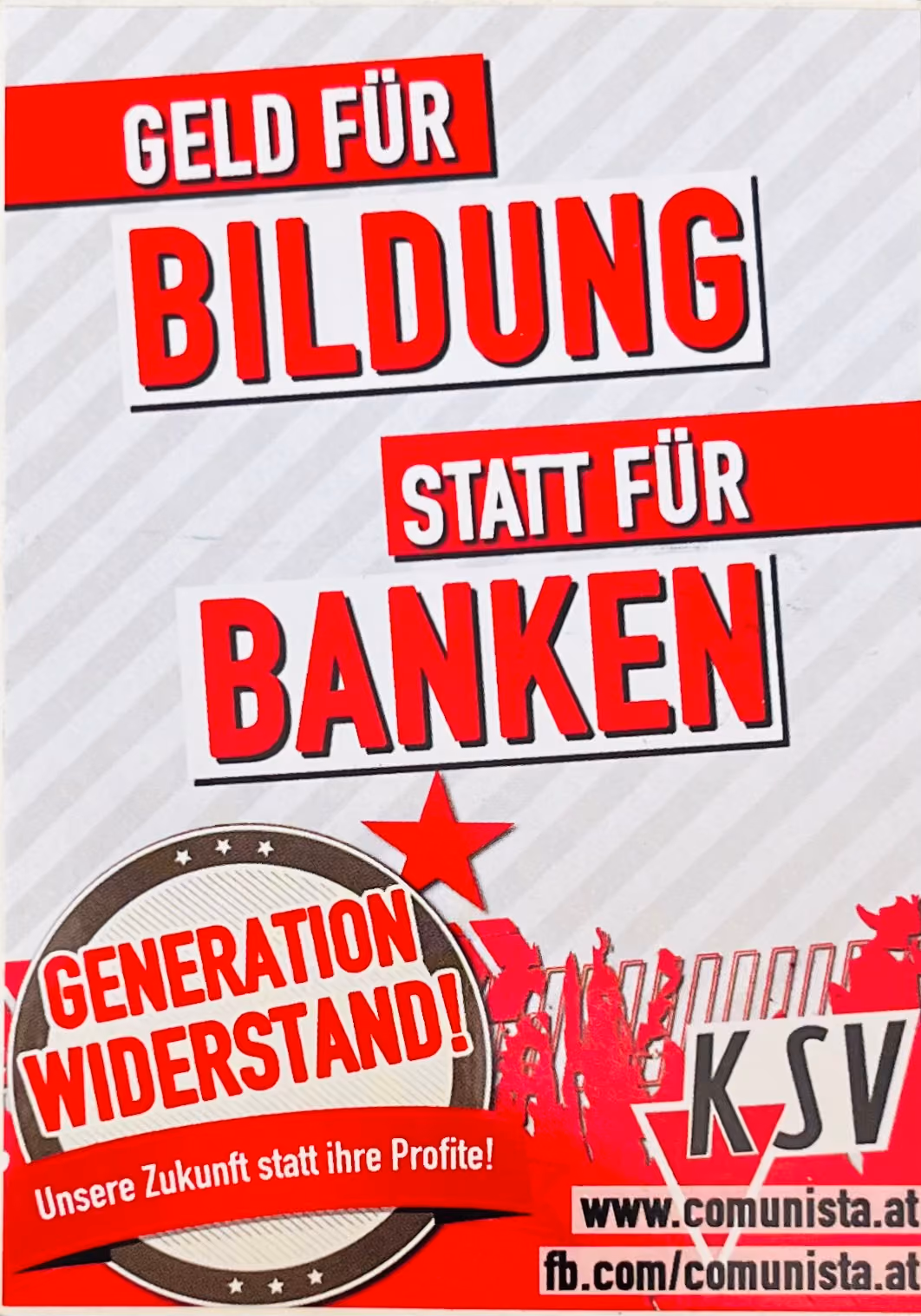 KSV - Geld für Bildung statt für Banken