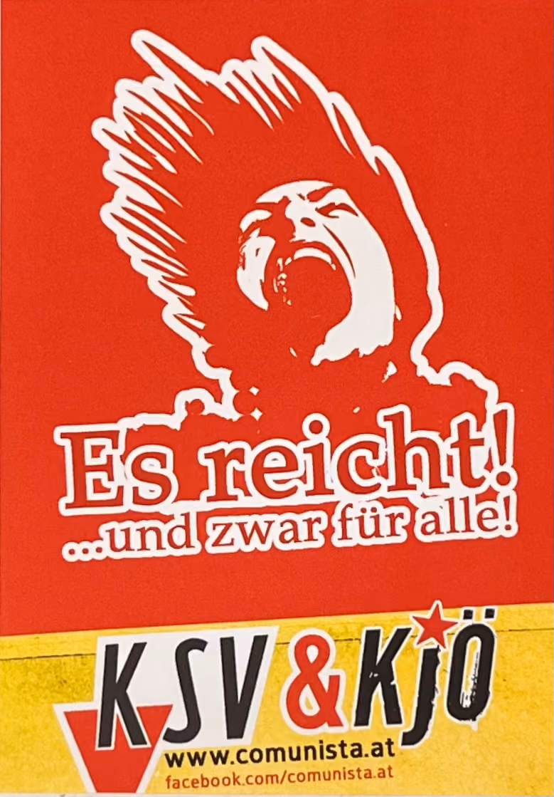 KSV & KJÖ - Es reicht! ...und zwar für alle!