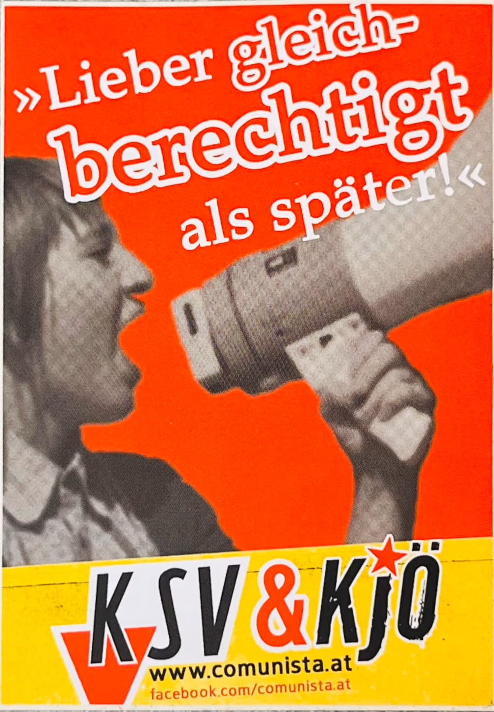 KSV & KJÖ - Lieber gleich-berechtigt als später!
