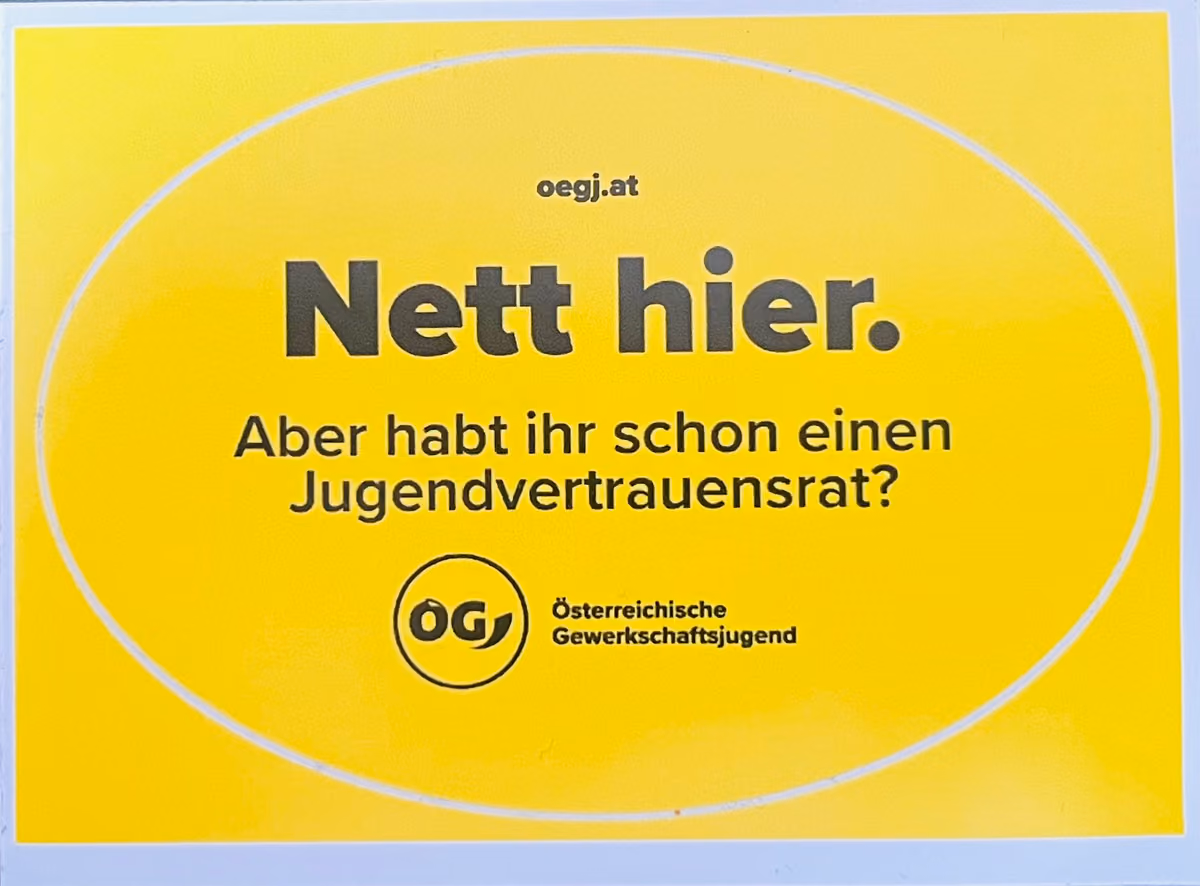 ÖGJ - Nett hier. Aber habt ihr schon einen Jugendvertrauensrat?