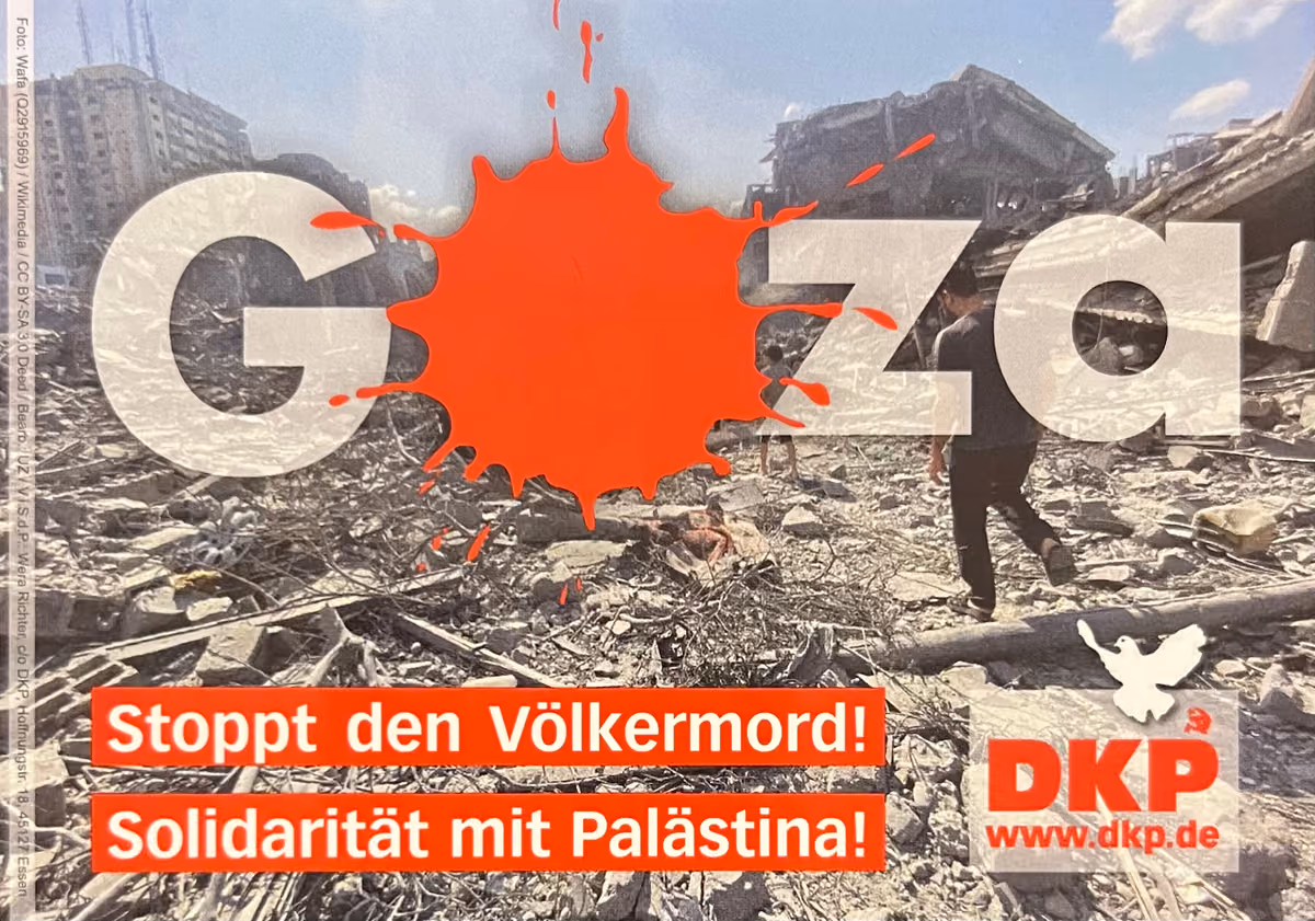 DKP - Gaza - Stoppt den Völkermord! Solidarität mit Palästina!
