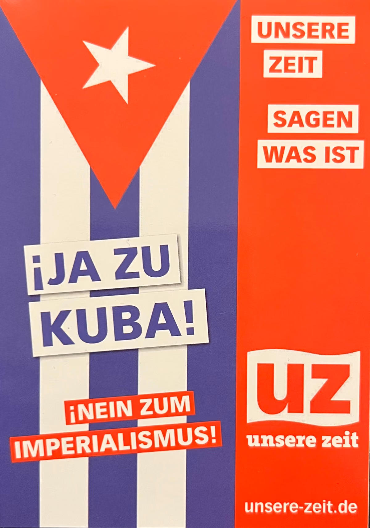 UZ - Ja zu Kuba! Nein zum Imperialismus!
