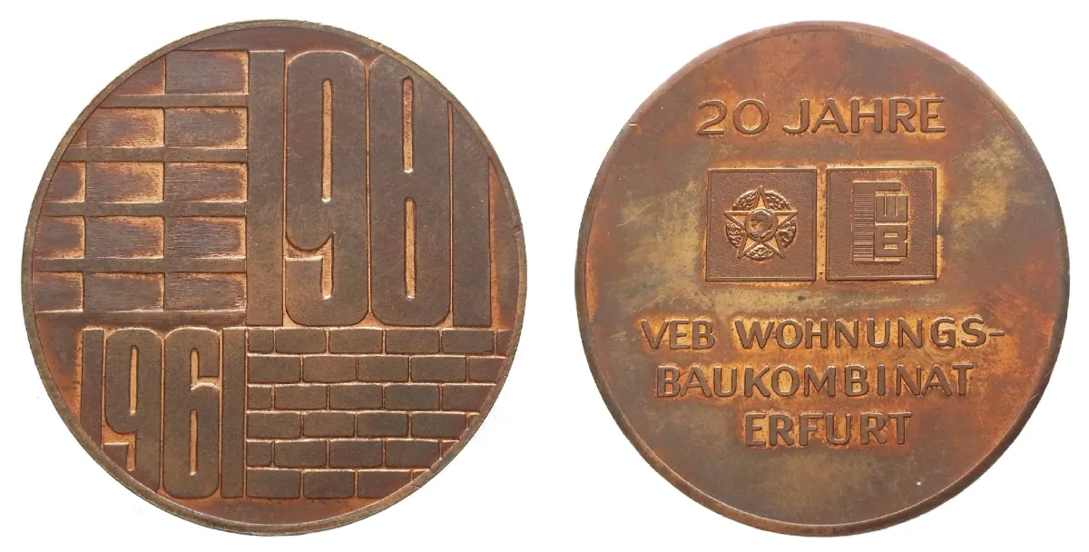 20 Jahre VEB Wohnungsbaukombinat Erfurt 1961-1981