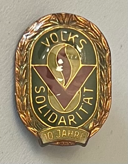 Volkssolidarität - 10 Jahre Mitgliedschaft