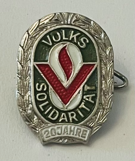 Volkssolidarität - 20 Jahre Mitgliedschaft