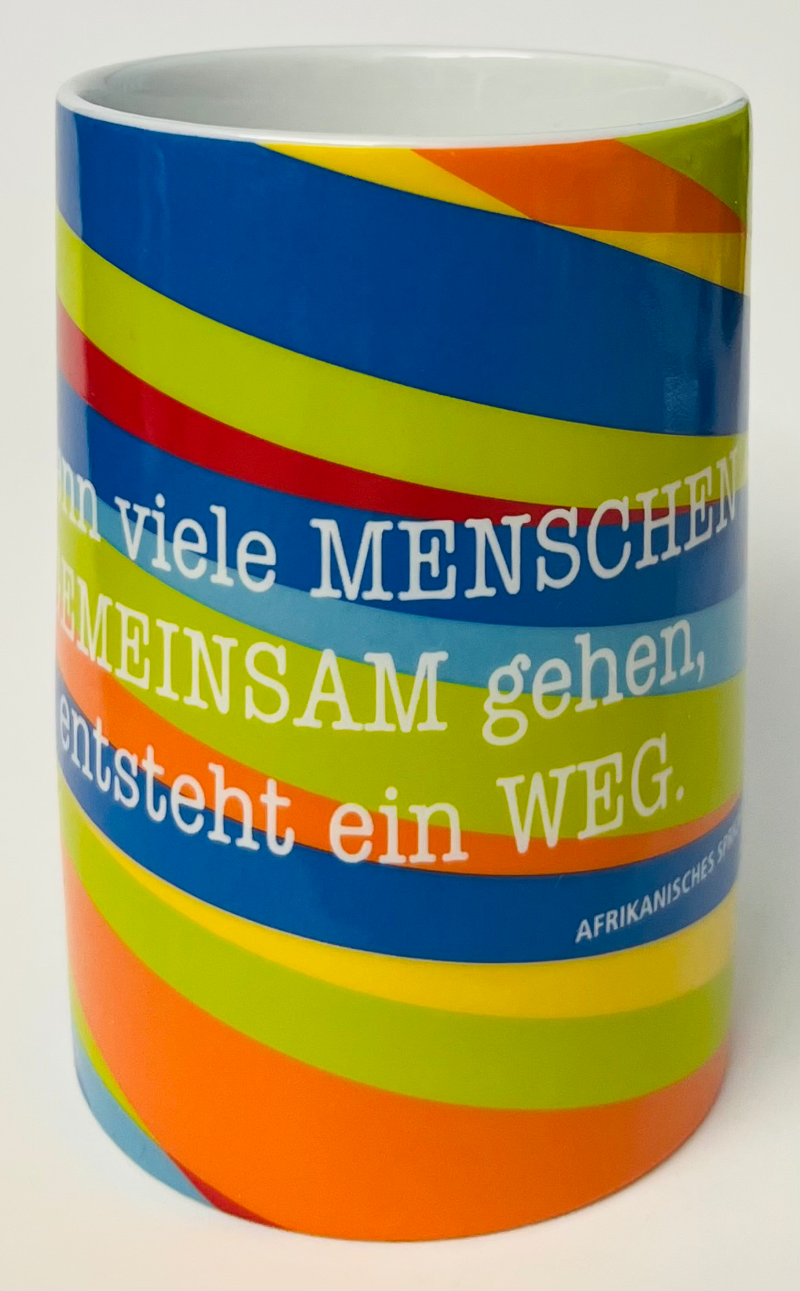 Ver.di - Wenn viele Menschen gemeinsam gehen, entsteht ein Weg - afrikanisches Sprichwort